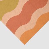 Abstract retro 70er jaren groovy funky golven tissuepapier (Detail)