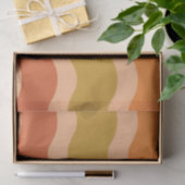 Abstract retro 70er jaren groovy funky golven tissuepapier (Geschenk)
