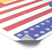 Abstract Retro Block Art Poster (Hoek)