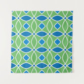 Abstract Retro Geometric seamless pattern with tri Wandkleed (Voorkant (horizontaal))