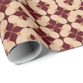 Abstract retro geometrisch naadloos patroon cadeaupapier (Rol Hoek)