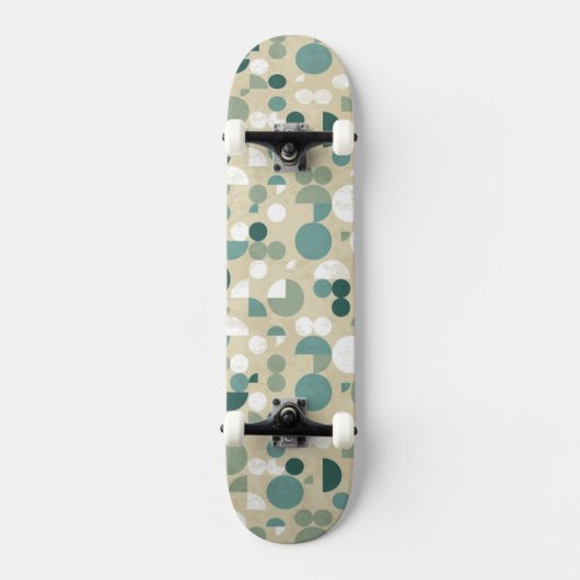 Abstract retro patroon skateboard (Voorkant)
