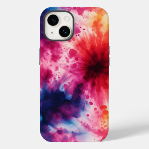 Abstract Retro Tie Dye Pattern iPhone / iPad hoesj Case-Mate iPhone 14 Hoesje