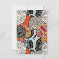 Abstract Retro Wervelend Patroon met Japanse uitst