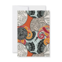 Abstract Retro Wervelend Patroon met Japanse uitst