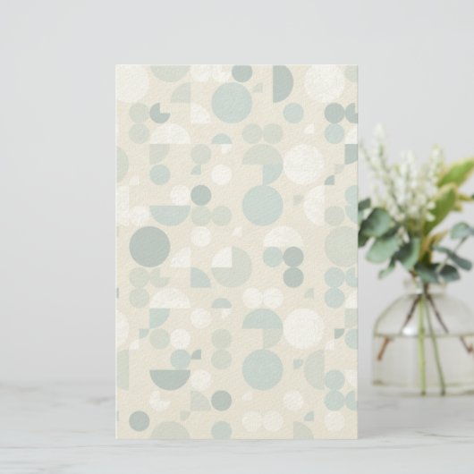 Abstract retropatroon briefpapier (Staand voorkant)