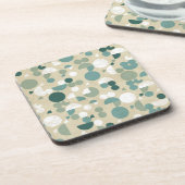 Abstract retropatroon drankjes onderzetter (Linkerzijde)