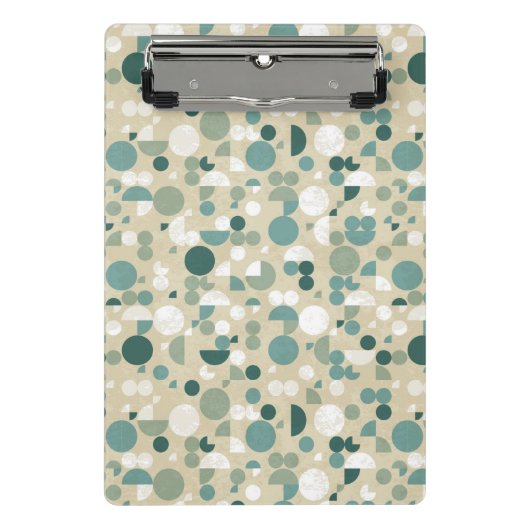 Abstract retropatroon mini klembord (Voorkant)