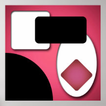Abstract Rijk Modern Roze Vormen AP0006