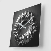 abstract ring with irregular pyramides vierkante klok (Hoek)