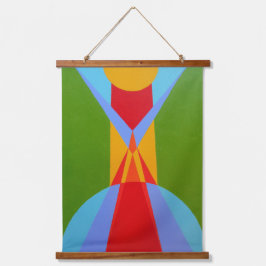 Abstract Rocket Ship Wall Tapestry Hangend Wandkleed