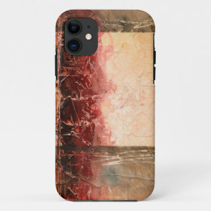 Abstract Rode Landschap iPhone 11 Hoesje