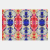 Abstract Rode Paars Inpakpapier Vel (Voorkant 3)