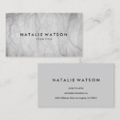 Abstract roke Modern Minimal White Black Visitekaartje (Voorkant / Achterkant)