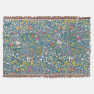 Abstract romantisch patroon met cartoon deken