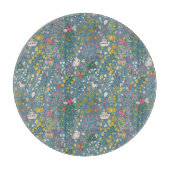 Abstract romantisch patroon met cartoon snijplank (Voorkant)