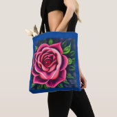 Abstract Romantisch Roze Bloom Draagtas (Dichtbij)