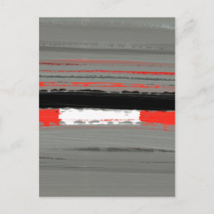 Abstract Rood 4 Briefkaart