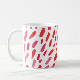🔴 Abstract rood Elegant 🎨 Koffiemok