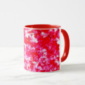 Abstract rood en roze mok (Voorkant rechts)