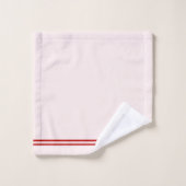 Abstract rood en wit bad handdoek (Wasdoekje)