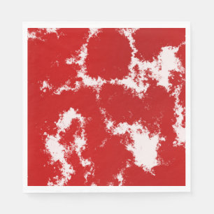 Abstract rood en wit servet