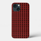 Abstract rood en zwart patroon Case-Mate iPhone case (Achterkant)