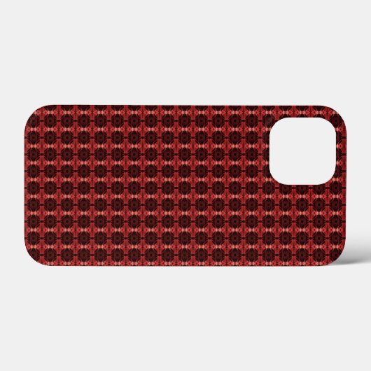 Abstract rood en zwart patroon Case-Mate iPhone case (Achterkant (horizontaal))