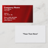 Abstract rood gordijn visitekaartje (Voorkant / Achterkant)