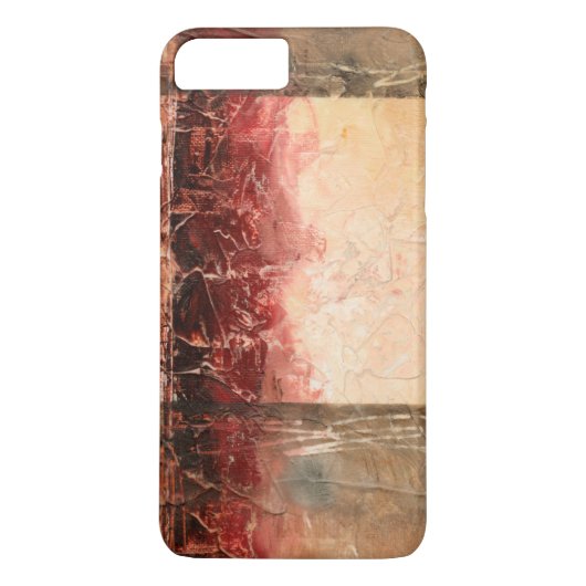 Abstract rood landschap Case-Mate iPhone case (Achterkant)
