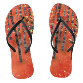 Abstract rood landschap in het bos van Aspen Teenslippers (Voetbed)
