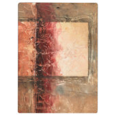 Abstract rood landschap klembord (Achterkant)