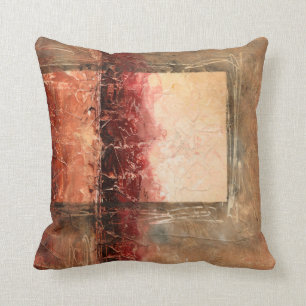 Abstract rood landschap kussen
