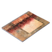 Abstract rood landschap notitieboek (Linkerzijde)