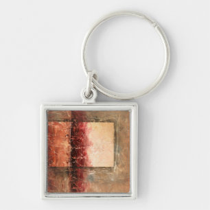 Abstract rood landschap sleutelhanger