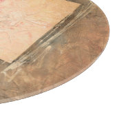 Abstract rood landschap snijplank (Hoek)