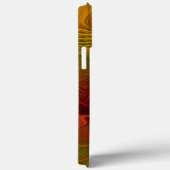 Abstract rood Oranje bruin fractaal kunstventilato Case-Mate iPhone Case (Achterkant / Rechts)