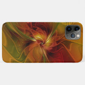 Abstract rood Oranje bruin fractaal kunstventilato Case-Mate iPhone Case (Achterkant (horizontaal))