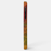 Abstract rood Oranje bruin fractaal kunstventilato Case-Mate iPhone Case (Achterkant/links)