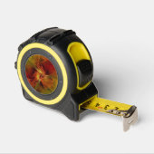 Abstract rood Oranje bruin fractaal kunstventilato Rolmaat (Hoek)