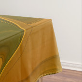 Abstract rood Oranje bruin fractaal kunstventilato Tafelkleed (Voorbeeld)