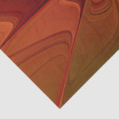 Abstract rood Oranje bruin fractaal kunstventilato Tissuepapier (Detail)