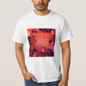 Abstract rood t-shirt (Voorkant)