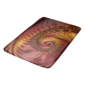 Abstract Rood Vurig Fractal Badmat (Gekanteld)