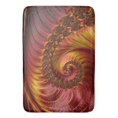 Abstract Rood Vurig Fractal Badmat (Voorkant Verticaal)