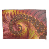 Abstract Rood Vurig Fractal Kussensloop (Voorkant)