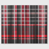 Abstract rood zwart geplakt Populair Collectie Cadeaupapier (Vlak)