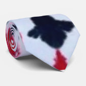 Abstract Rood Zwart Modern Mannen Stropdas (Opgerold)