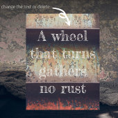 Abstract roodbruine roestroestvrij briefkaart