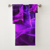 Abstract roos bad handdoek (Insitu)